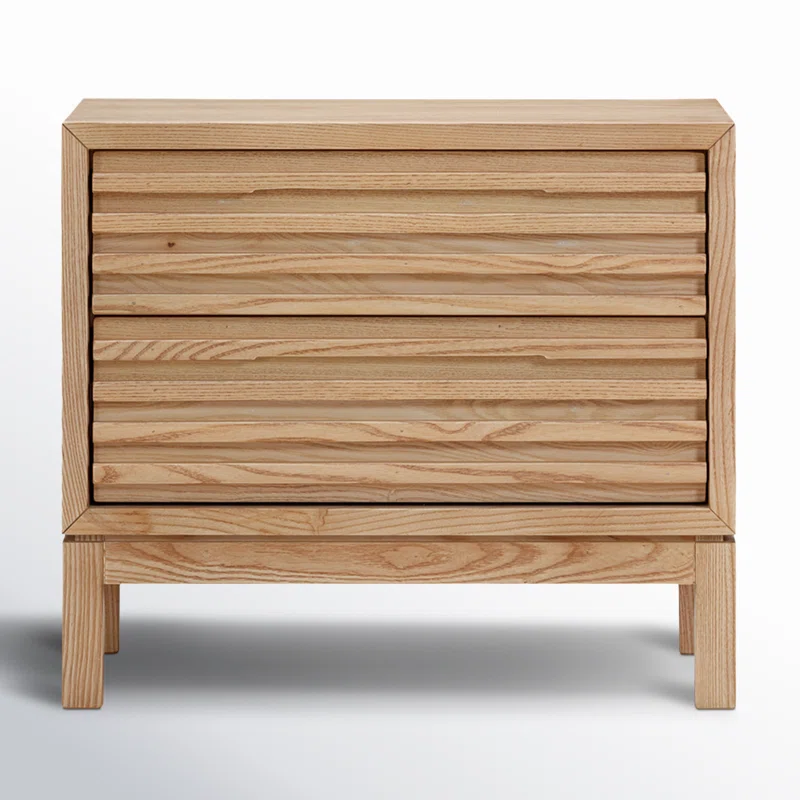 Finnian 2 - Drawer Nightstand Light Oak