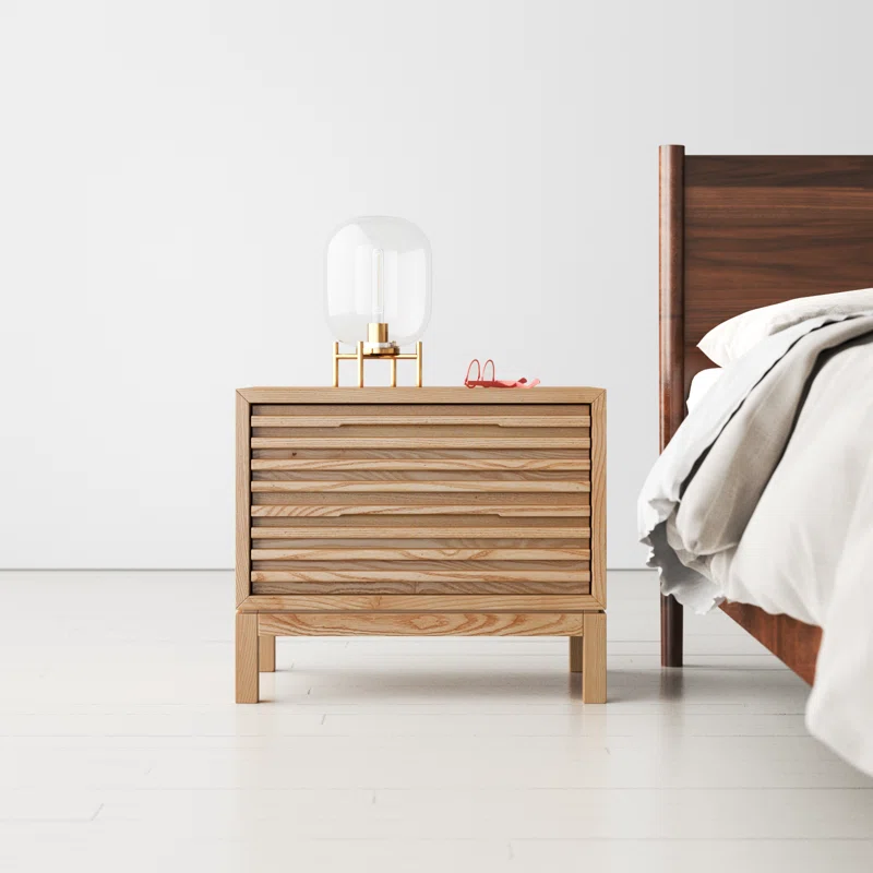 Finnian 2 - Drawer Nightstand Light Oak 3 Finnian 2 - Drawer Nightstand Light Oak