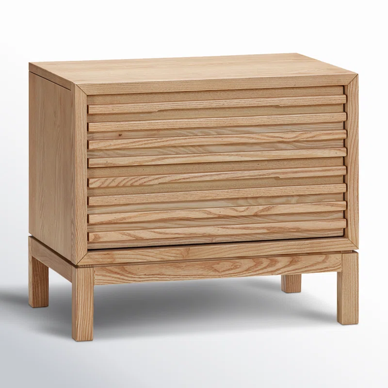 Finnian 2 - Drawer Nightstand Light Oak 5 Finnian 2 - Drawer Nightstand Light Oak