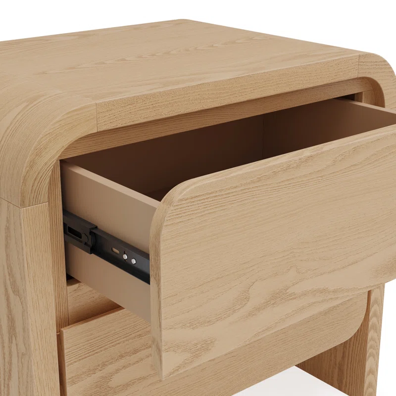 Nori 2 - Drawer Nightstand Timber