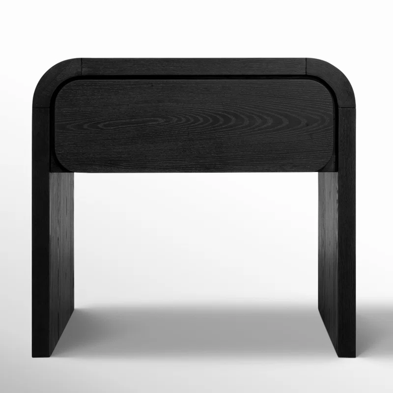 Nori 1 - Drawer Nightstand in Jet Black Jet Black