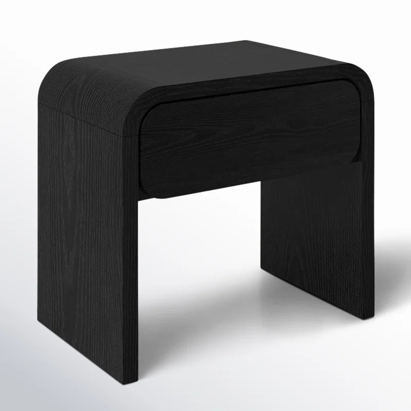 Nori 1 - Drawer Nightstand in Jet Black Jet Black