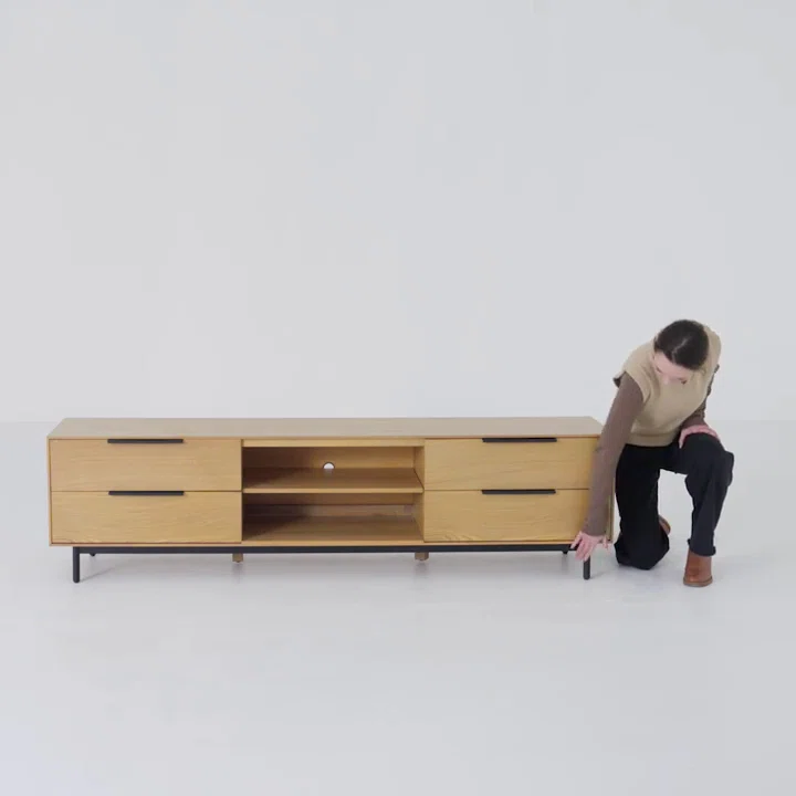 Ellis 76" TV Console Black