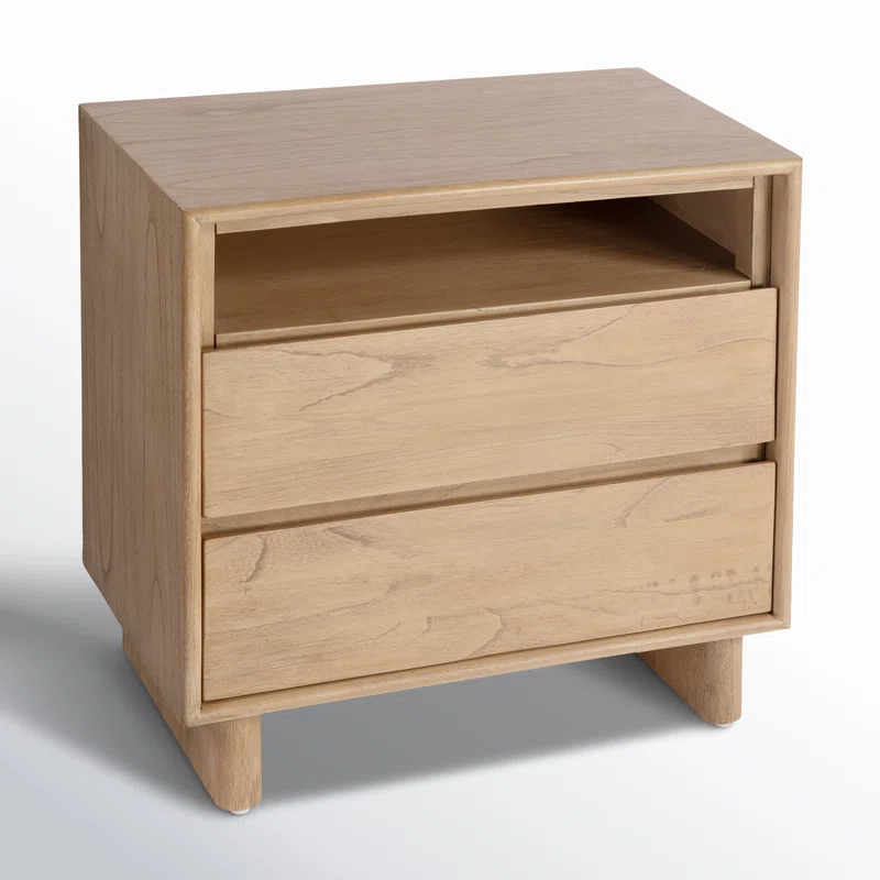 Soleil 2 - Drawer Nightstand Blonde Oak