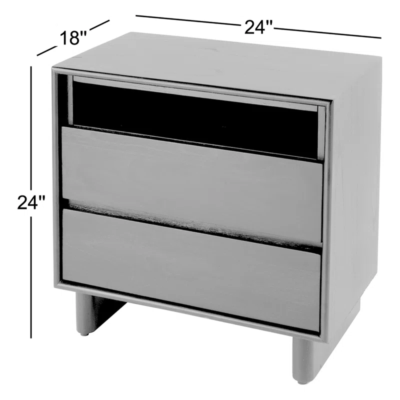 Soleil 2 - Drawer Nightstand Blonde Oak