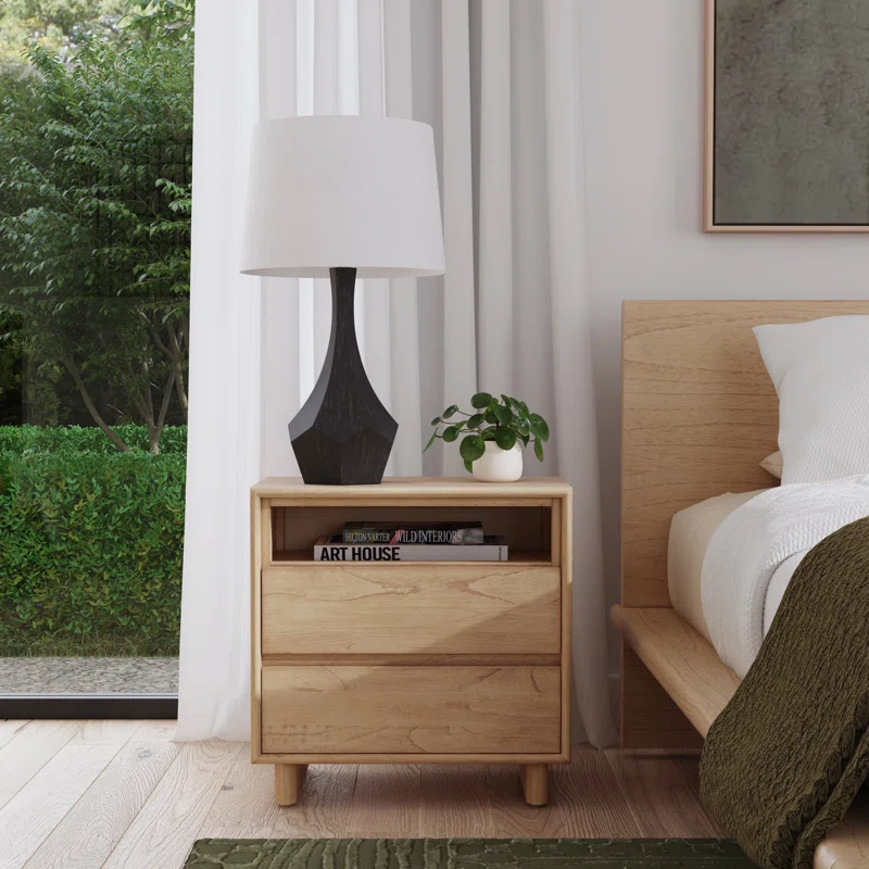 Soleil 2 - Drawer Nightstand Blonde Oak