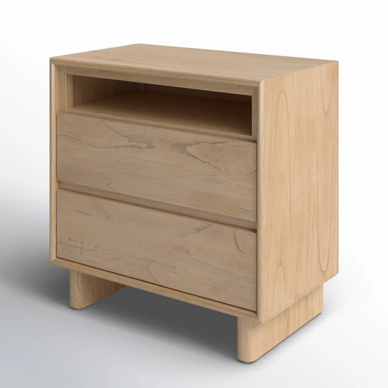 Soleil 2 - Drawer Nightstand Blonde Oak