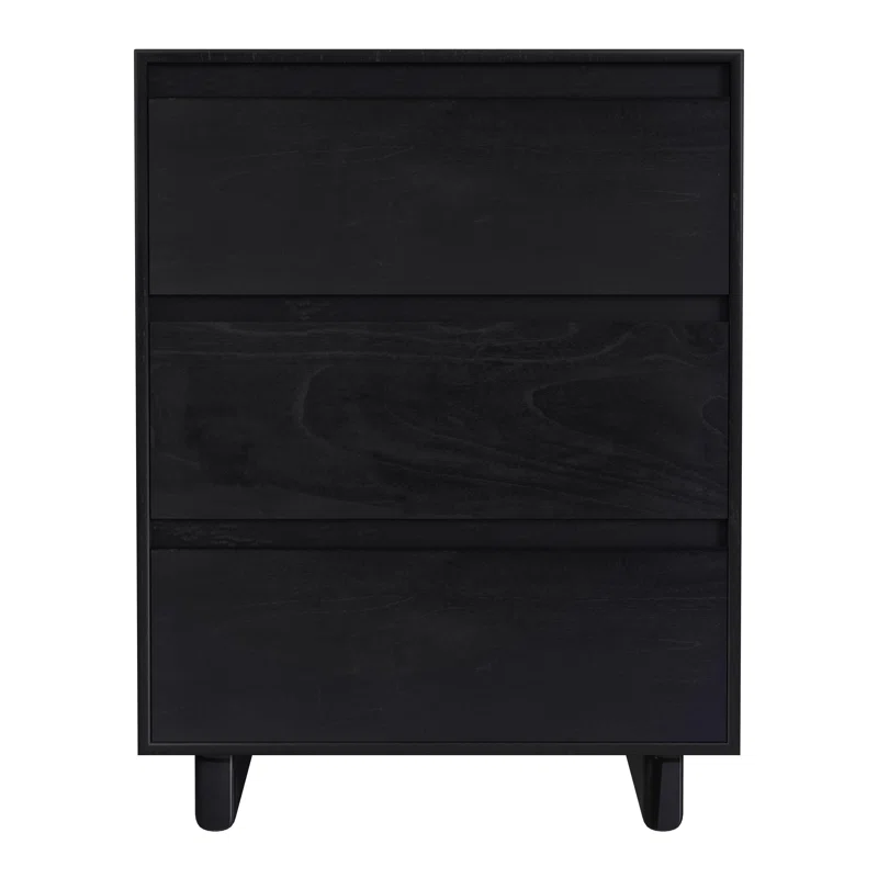 Soleil 3 - Drawer Nightstand Black
