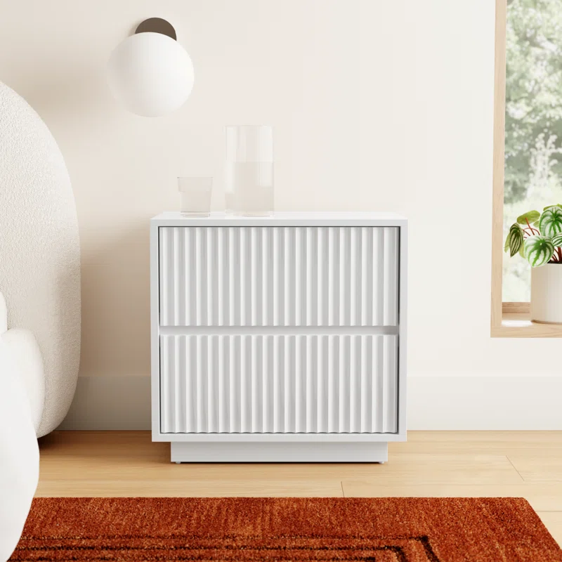 Paloma 2 - Drawer Nightstand White